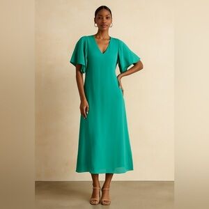 NWT Anna Cate Tuckernuck Blaire Maxi Dress in Billard Green
